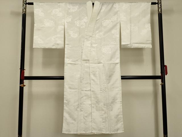 平和屋着物■長襦袢　無双仕立て　七宝花文　洗える着物　AABC5343sx