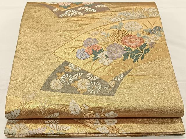 Other - 平和屋着物◎西陣　六通柄袋帯　唐織　嵯峨野春秋　金銀糸　正絹　逸品　CAAZ8505qv