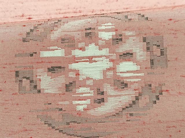 平和屋着物■上質な紬 抽象花丸文 正絹 逸品 CAAZ1956xe