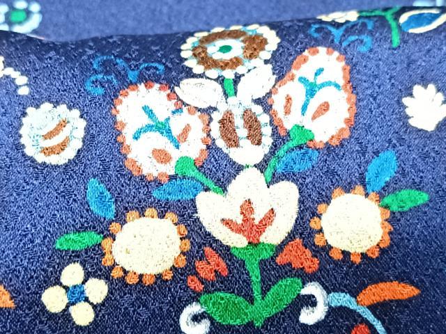 平和屋着物■上質な小紋 草花文 正絹 逸品 CAAZ1958xe