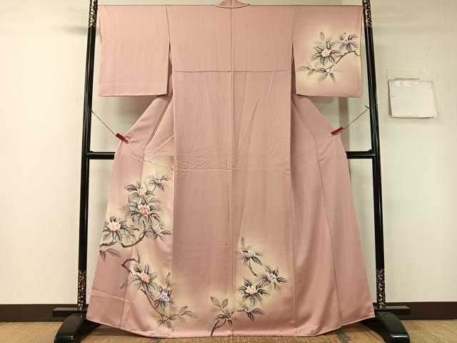 平和屋着物■訪問着 手描き 枝花文 暈し染め 正絹 逸品 CAAZ9866vp