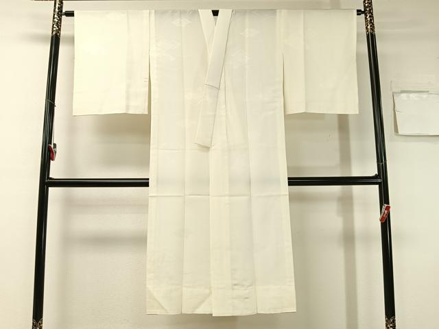 平和屋着物■長襦袢 無双仕立て 菱花地紋 胡粉色 洗える着物 未使用 CAAZ9869vp