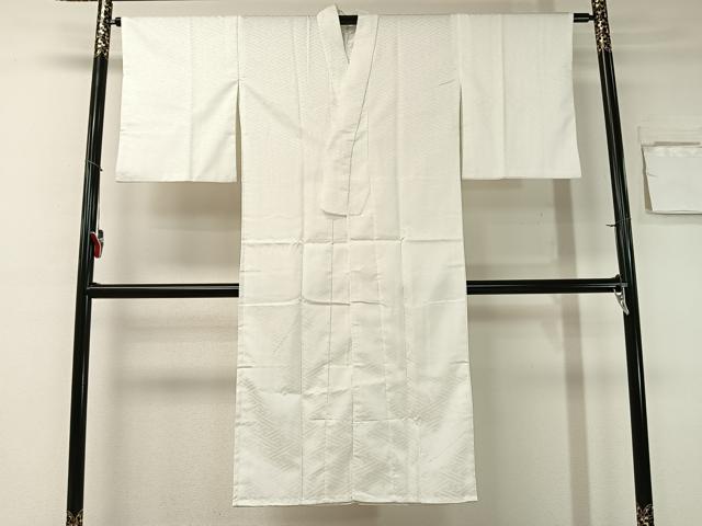 平和屋着物■長襦袢 無双仕立て 紗綾型地紋 白色 洗える着物 CAAZ9886vp