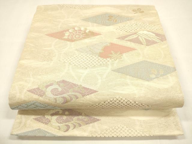 Rakuten - 平和屋着物＊夏物　六通柄袋帯　みずおと　金糸　正絹　逸品　DABA0063cm