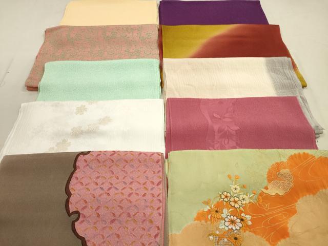 平和屋着物★和装小物　帯揚げ10枚セット　正絹　逸品　DAAZ1591xg