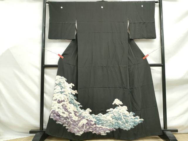 Rakuten - 平和屋着物■豪華黒留袖 枝松文 金彩 正絹 逸品 DABF9113qa