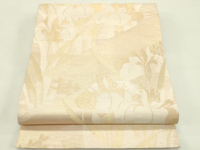 平和屋着物＊夏物　全通柄　本袋帯　杜若　金糸　正絹　逸品　CABI5257rv