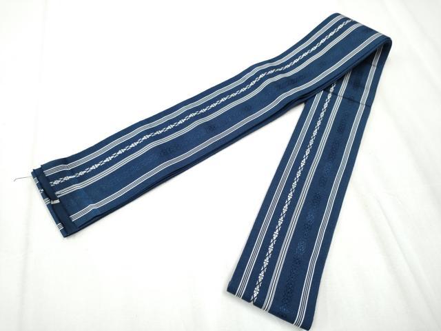平和屋着物●男性　本場筑前博多織　角帯　献上　証紙付き　正絹　逸品　CABA1003hy