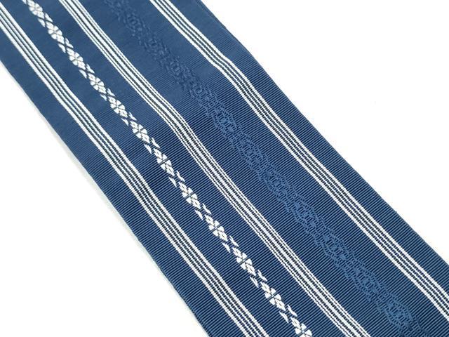 平和屋着物●男性　本場筑前博多織　角帯　献上　証紙付き　正絹　逸品　CABA1003hy