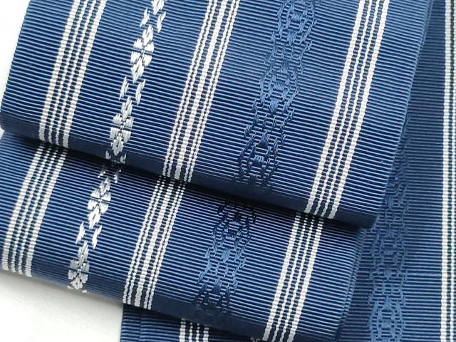 平和屋着物●男性 本場筑前博多織 角帯 献上 証紙付き 正絹 逸品 CABA1003hy