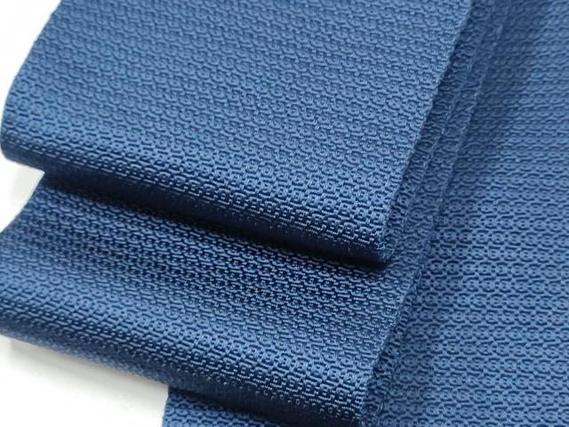 平和屋着物●男性 西陣 太田長謹製 角帯 青褐色 証紙付き 正絹 逸品 CABA1004hy