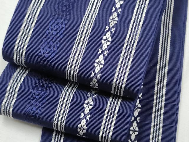 平和屋着物●男性 本場筑前博多織 角帯 献上 正絹 逸品 CABA1005hy