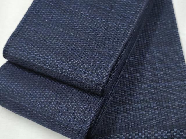 平和屋着物●男性 本場筑前博多織 角帯 霞文 遠藤織物謹製 証紙付き 正絹 逸品 未使用 CABA1008hy