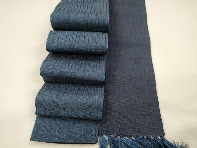 平和屋着物●男性 本場筑前博多織 角帯 霞文 正絹 逸品 DAAZ4099cm