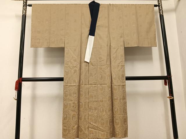 平和屋着物●男性　長襦袢　無双仕立て　十二支　正絹　逸品　未使用　AABF9525ph