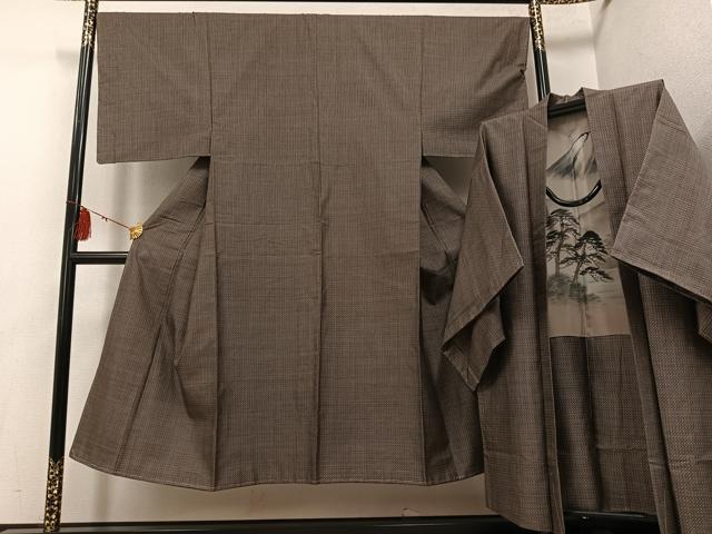 平和屋着物●男性　男柄の最高峰　西郷柄　西郷絣　本場大島紬　アンサンブル　正絹　逸品　未使用　AABG3477ph