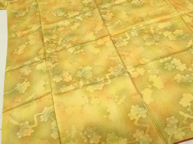 平和屋着物■上質な小紋　枝梅文　暈し染め　金彩　正絹　逸品　DAAY6907qp...