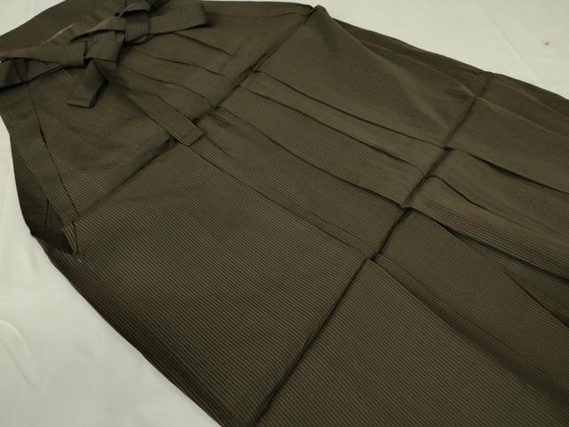平和屋着物■男性　行灯袴　縞　正絹　逸品　DABE1124op