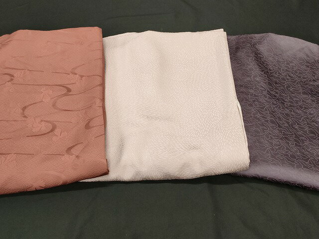 楽天平和屋平和屋本店■色無地 まとめて 3点 鶴 花柄 地紋 など 着用可能多数 全て正絹 se3840