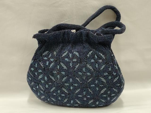 平和屋着物▼和装小物 和装バッグ ハンドバッグ ビーズバッグ 七宝 逸品 AABC2694ay