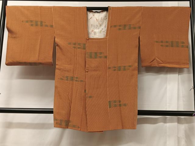 Kimono - 平和屋着物＃道行コート　幾何学文　高島屋扱い　正絹　逸品　CABC2855ua