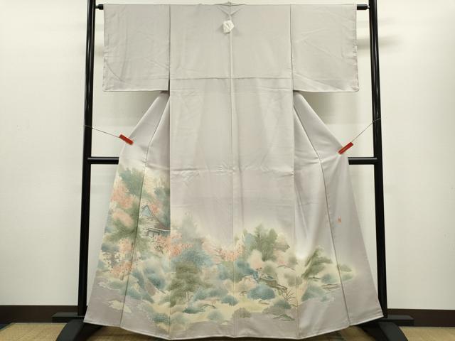Rakuten - 平和屋着物■豪華色留袖　作家物　風景文　暈し染め　正絹　逸品　CABD9648ze
