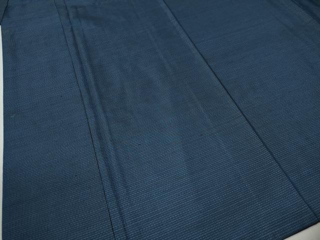 平和屋着物●男性　本場大島紬　アンサンブル・長襦袢セット　格子　正絹　逸品　CAAZ3710yc