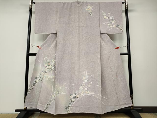 平和屋着物●訪問着 作家物 花籠文 暈し染め 金彩 正絹 逸品 CABA8044ut