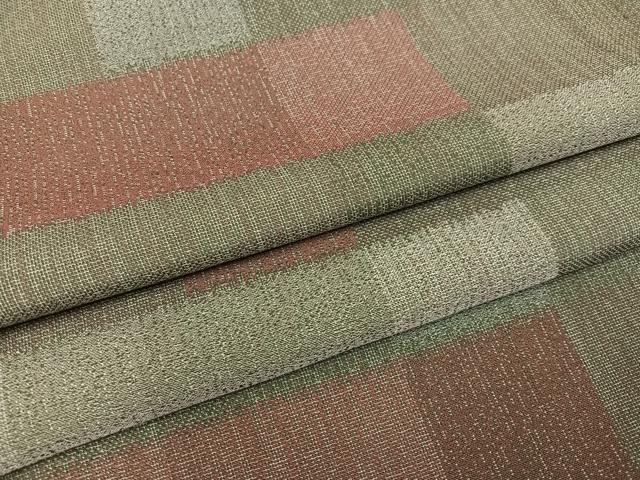 Kimono - 平和屋着物●お召　幾何学文様　正絹　逸品　AABC9682ph