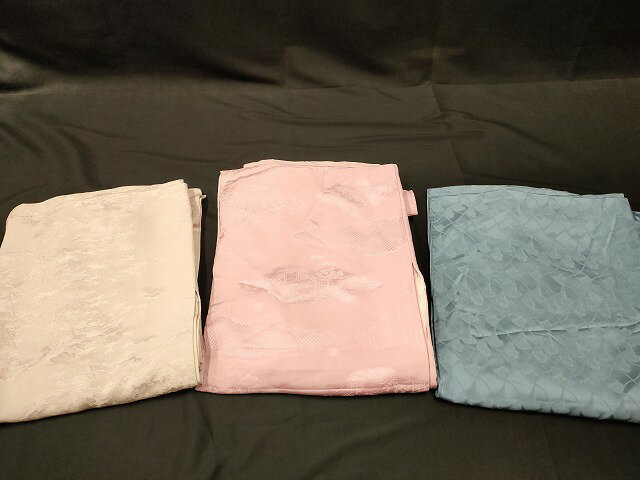 楽天平和屋平和屋本店■色無地 まとめて 3点 風景 花柄 瓦 地紋 など 着用可能多数 未使用品あり 全て正絹 ppp3157