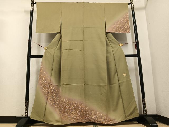 平和屋着物●訪問着 作家物 霞文 暈し染め 正絹 逸品 未使用 AABD1009ph