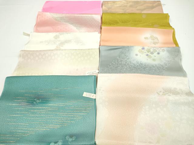 平和屋着物★和装小物　帯揚げ10枚セット　正絹　逸品　未使用　CAAZ6334ju