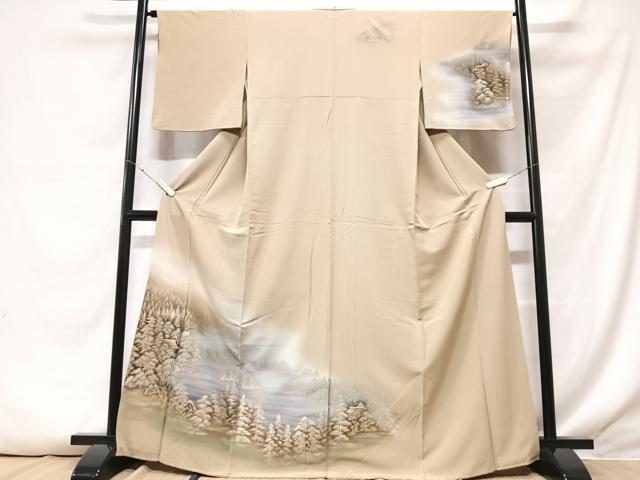 平和屋着物■訪問着　風景文　暈し染め　正絹　逸品　CABF4995xe