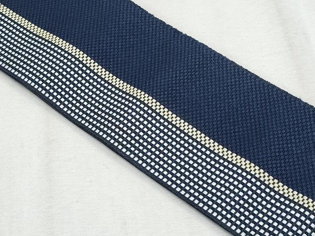 平和屋着物◎男性 本場筑前博多織 角帯 吉祥間道 正絹 逸品 CAAZ4926fb