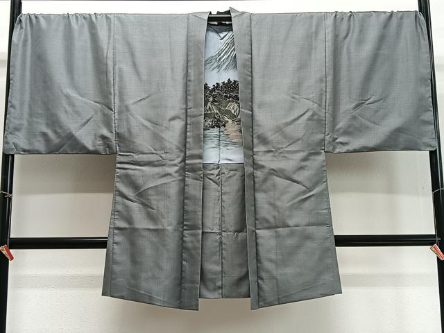 Other - 平和屋着物∞男性　長羽織　お召地　蚊絣　正絹　逸品　CABD4545ua