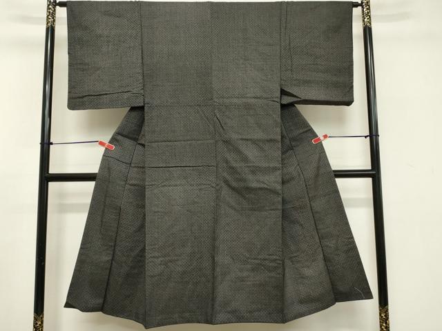 平和屋着物■男性　紬　抽象文　正絹　逸品　DABB2469cd