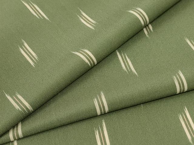 Kimono - 平和屋着物＊夏物　明石ちぢみ　絣柄　正絹　逸品　AABG3953jd