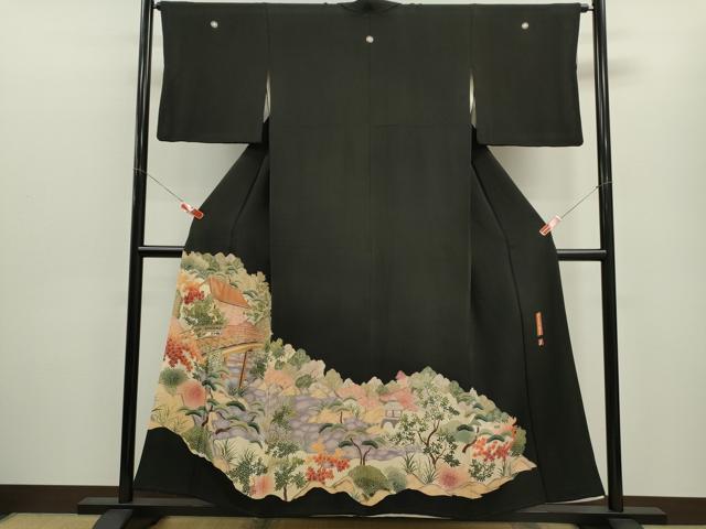 Rakuten - 平和屋着物■豪華黒留袖 作家物 修学院離宮 正絹 逸品 CABD9662ze