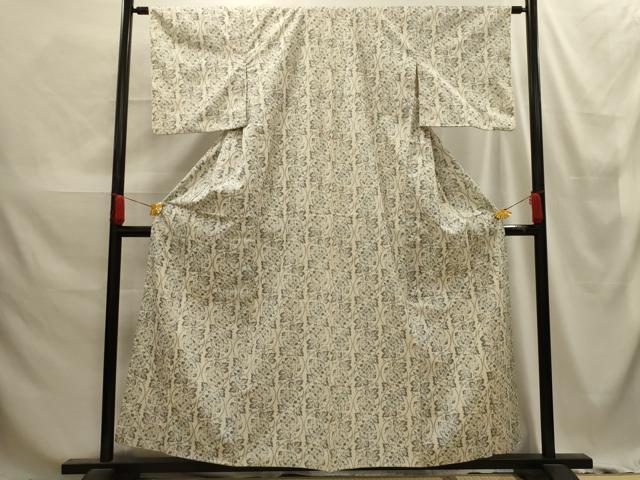 平和屋着物■上質な紬　花丸文　正絹　逸品　AABE6343sx