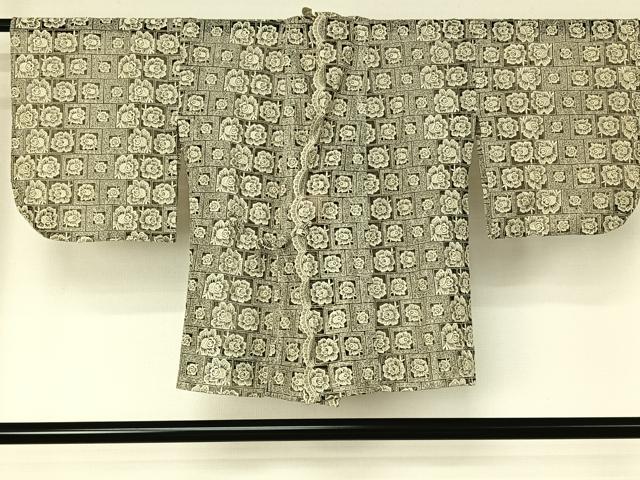 平和屋着物▽道中着　スリーシーズン　春夏秋　塵除け　レース　草花文　AABG4246jh