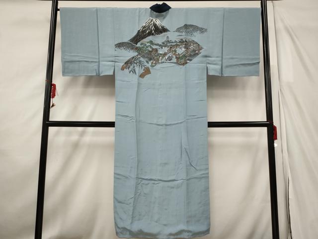 Other - 平和屋着物■男性　長襦袢　袷　人物風景文　金彩　正絹　逸品　AABF8861st