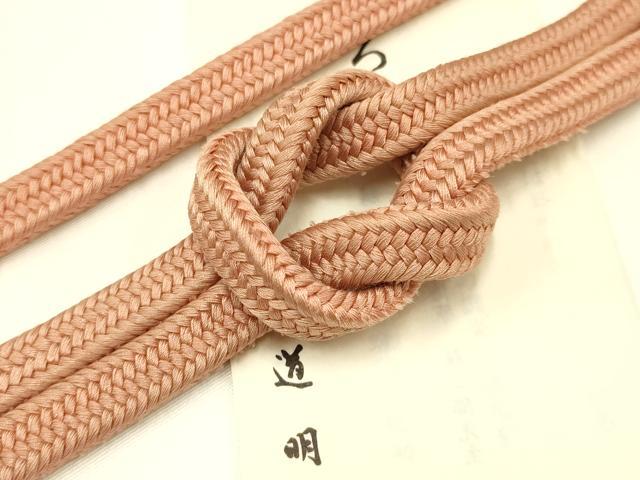 平和屋着物●極上　有職組紐道明　帯締め　御岳組　宍色　宮内庁御用　国立博物館御用　東京芸術大学御..