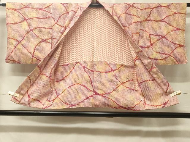 乐天商城 - 平和屋着物＃羽織　総絞り　幾何学文様　暈し染め　正絹　逸品　CABE5495in