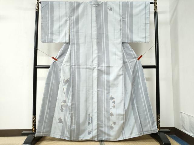 平和屋着物●訪問着　紬地　人物間道　金彩　正絹　逸品　CABA6335yc