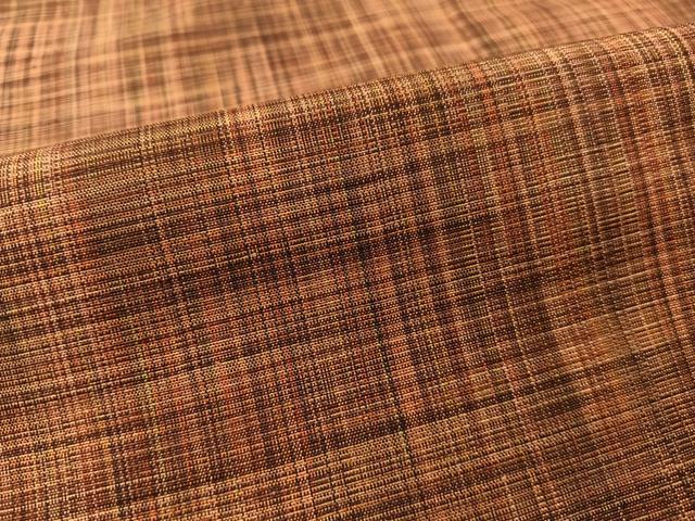 平和屋着物■上質な紬 格子柄 正絹 逸品 CABA4433vp