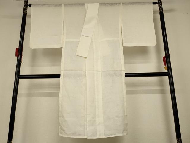 Rakuten - 平和屋着物＊夏物　長襦袢　流水草花紋紗　鳥の子色　麻　AABH3967jd