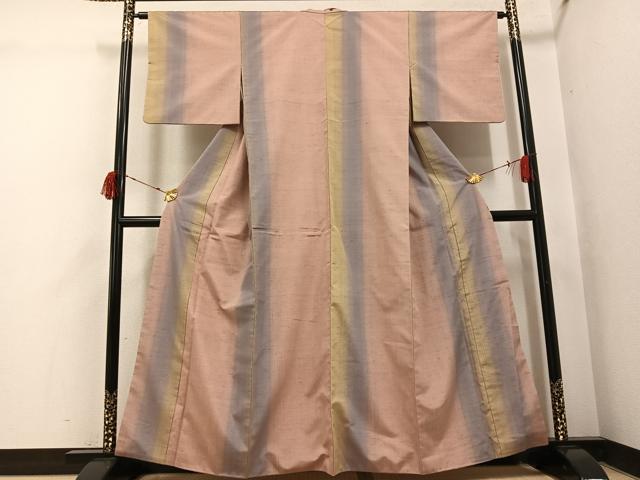 Full-Length Under-Kimono - 平和屋着物●上質な紬　間道　正絹　逸品　AABI3098ph