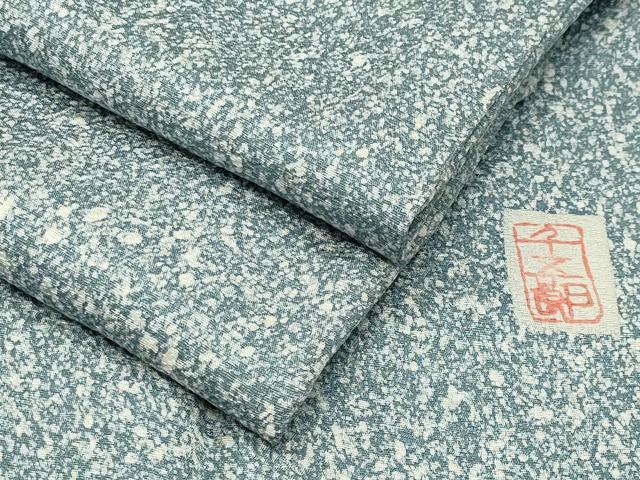 平和屋着物●上質な小紋　作家物　たたき染め　正絹　逸品　CABC8049gh