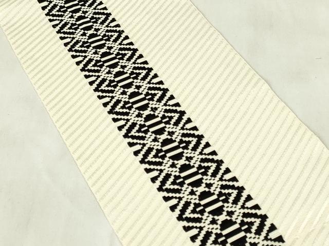 平和屋着物◎本場筑前博多織 半幅帯 献上 正絹 逸品 DABB2558qp