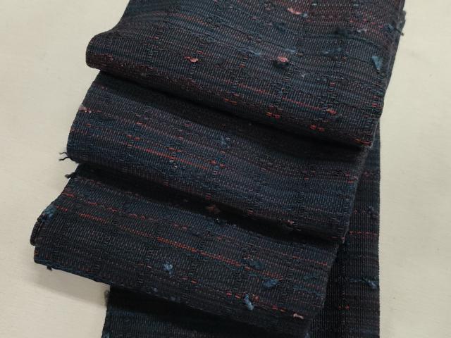 平和屋着物●綴れ　男性　角帯　霞文　正絹　逸品　CABH6770dy